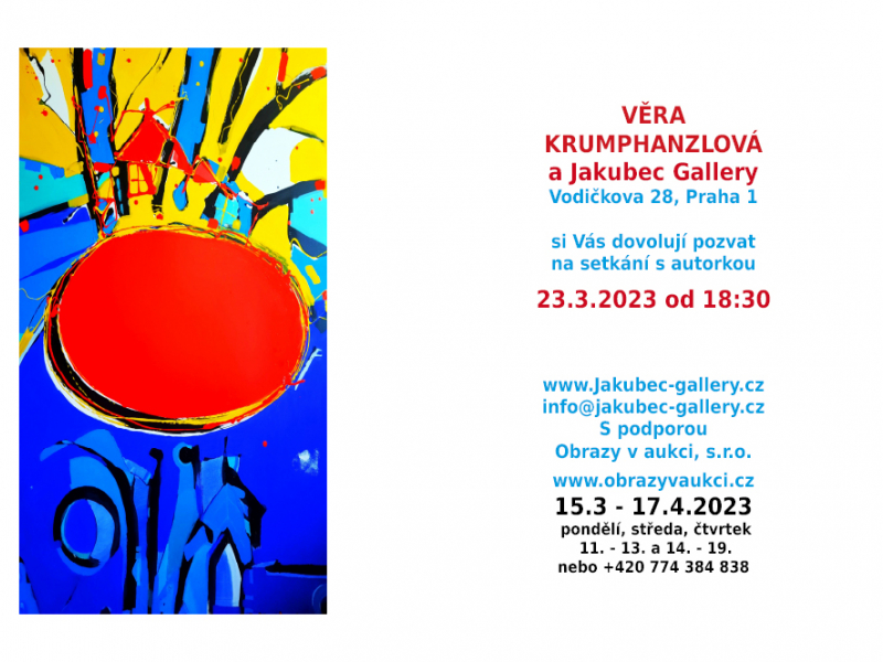 Výstava obrazů v Jakubec Gallery/Obrazy v aukci